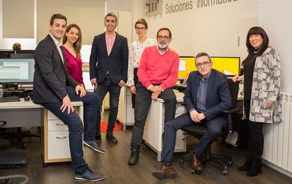 Equipo SDi en sus oficinas